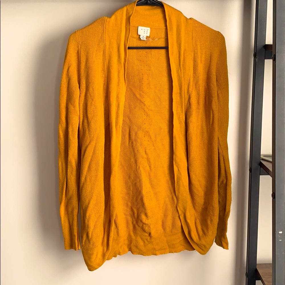 Mustard yellow cardigan